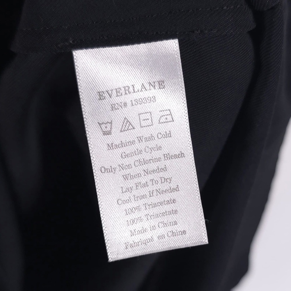 EVERLANE Japanese GoWeave Full Back Zip SS Shift Dress TRIACETATE Size 2 - Picture 8 of 9